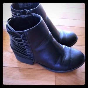 Girls Black Ankle Booties